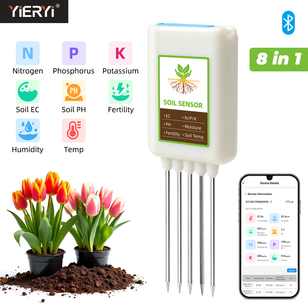 App Smart Garden - Yieryi Bluetooth 8 in 1 Soil