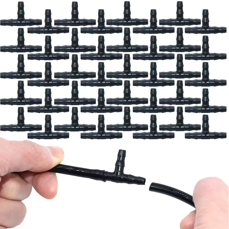 Smart Garden Watering - 1/4 Inch Connector Joint Tee Drip