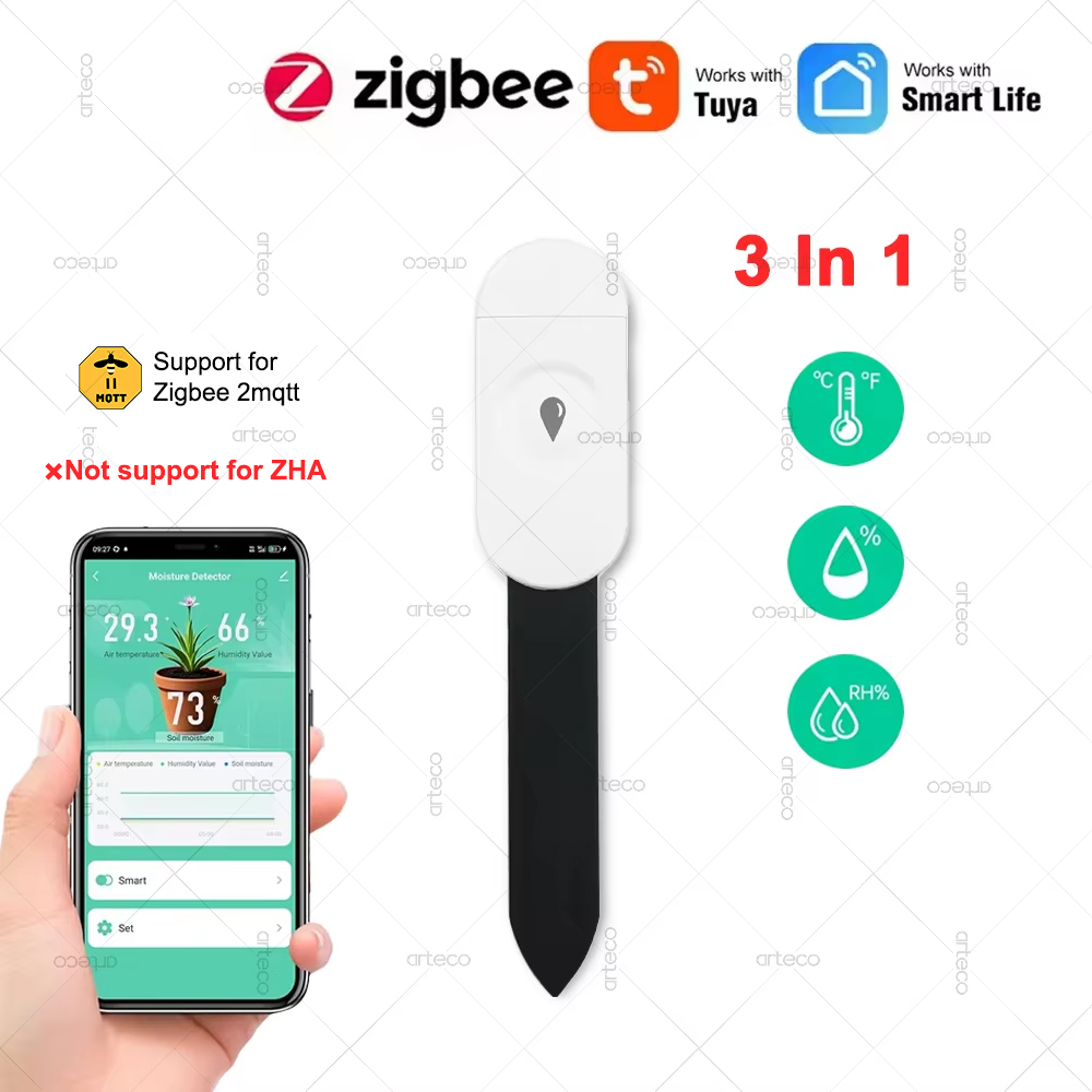 App Smart Garden - Tuya Zigbee Temperature Humidity Moisture Detector