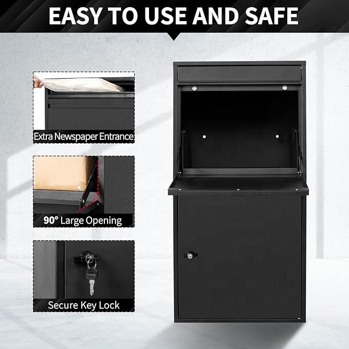 Smart Garden Box - Steel Large Smart Parcel Delivery Post