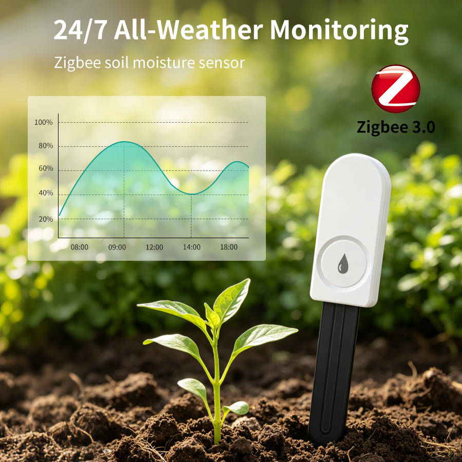 Smart ZigBee Soil Moisture Sen - App Smart Garden recension och pris