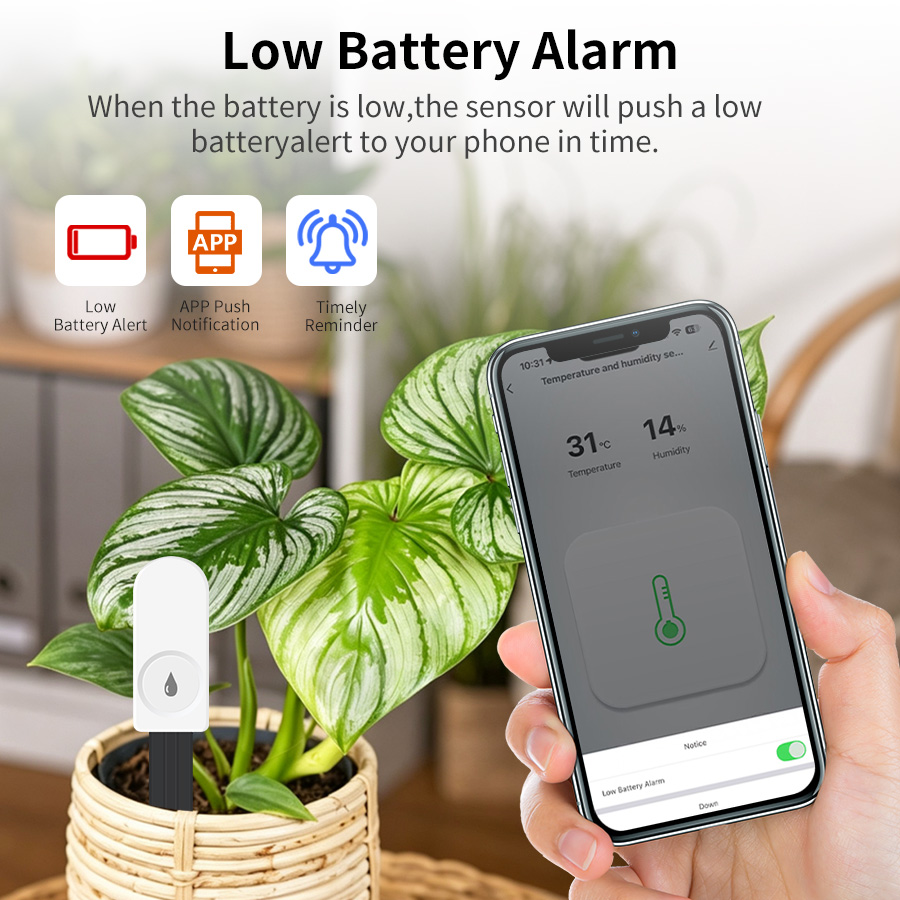 Smart ZigBee Soil Moisture Sen - App Smart Garden recension och pris