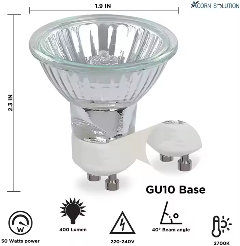 Gu10 Base Halogen 50W 220V/110 - Smart Garden Umbrella recension och pris