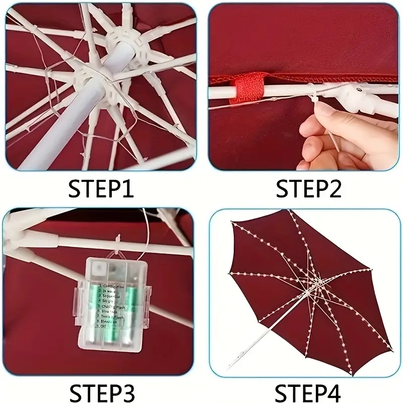 104 LED Umbrella Lights Outdoo - Smart Garden Umbrella recension och pris