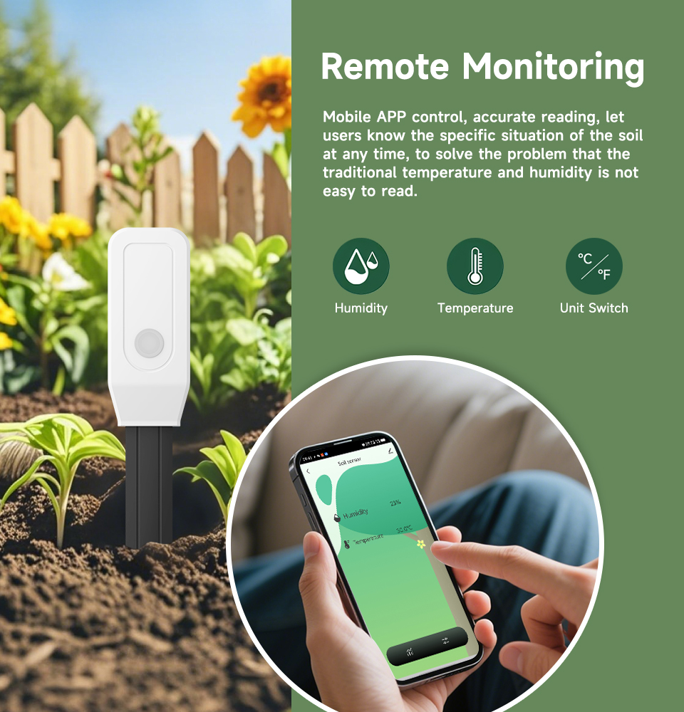 Smart Soil Tester Sensor, Zigb - App Smart Garden recension och pris