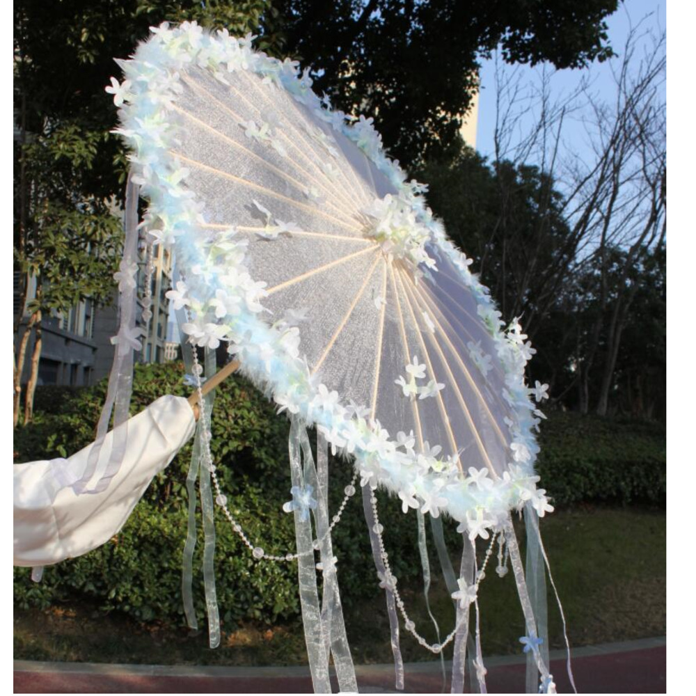 Hanfu Flower Waterproof Beach  - Smart Garden Umbrella recension och pris