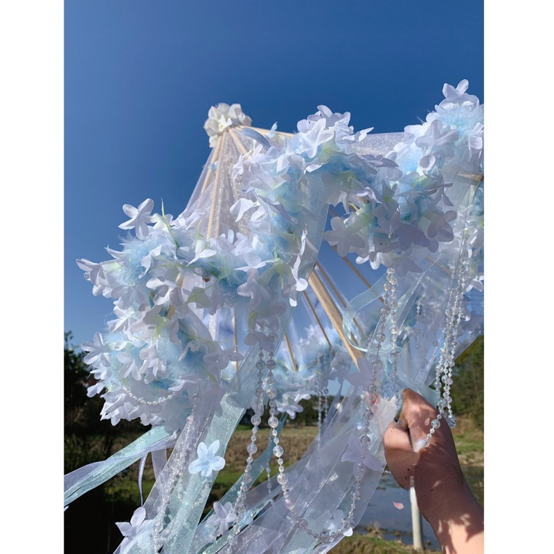 Hanfu Flower Waterproof Beach  - Smart Garden Umbrella recension och pris