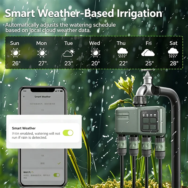 Plant Self Watering System WiF - Smart Garden Water Timer recension och pris