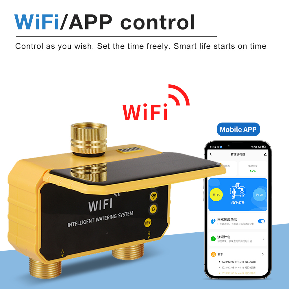 WiFi Solar Water Timer 1/2/4 O - Smart Garden Water Timer recension och pris