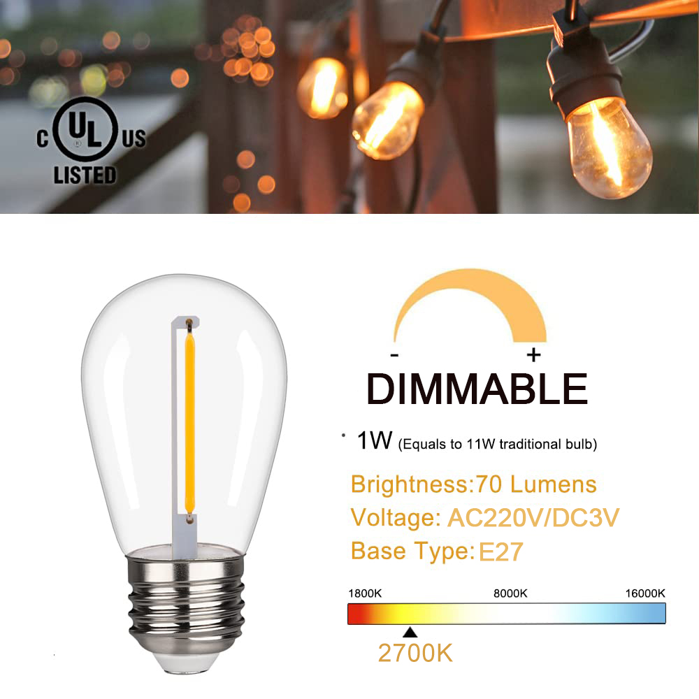 LED S14 Replacement Light Bulb - Smart Garden Umbrella recension och pris