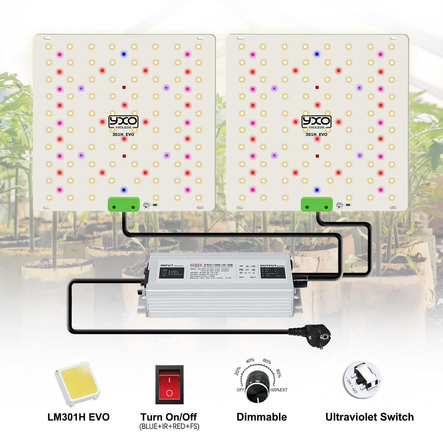 85W 180W LM301H EVO Quantum LE - Led Plant Light Strip recension och pris