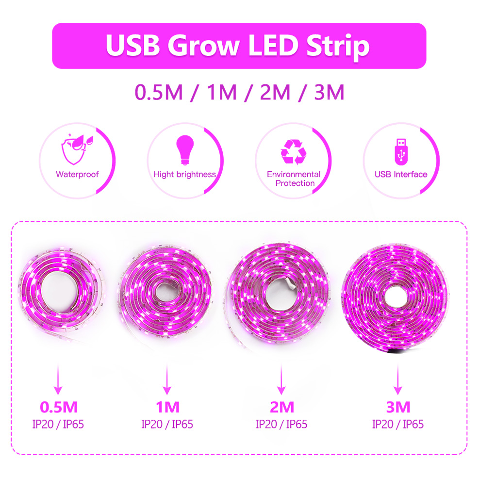 USB Full Spectrum LED Grow Lig - Led Plant Light Strip recension och pris
