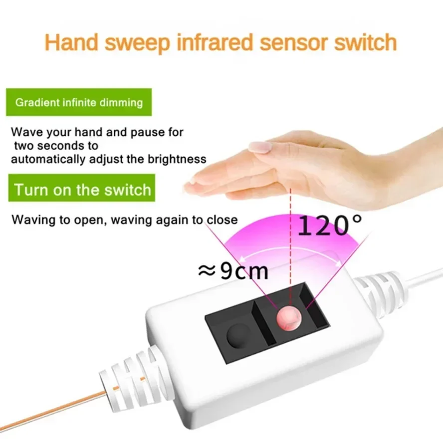 USB Touch Switch Dimmable 5V L - Led Plant Light Strip recension och pris