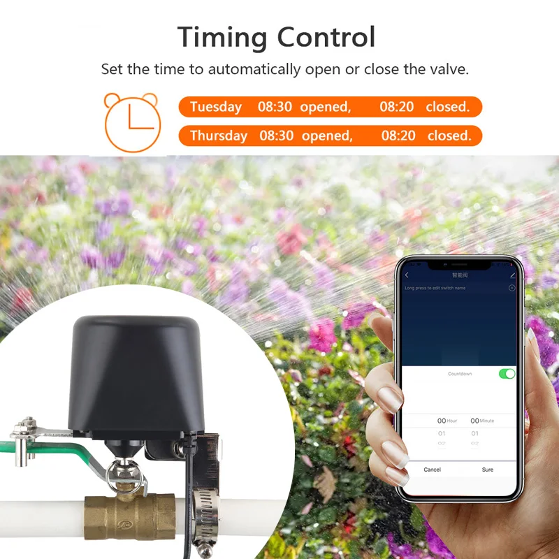 Smart WiFi Water Valve Zigbee  - Smart Garden Water Timer recension och pris
