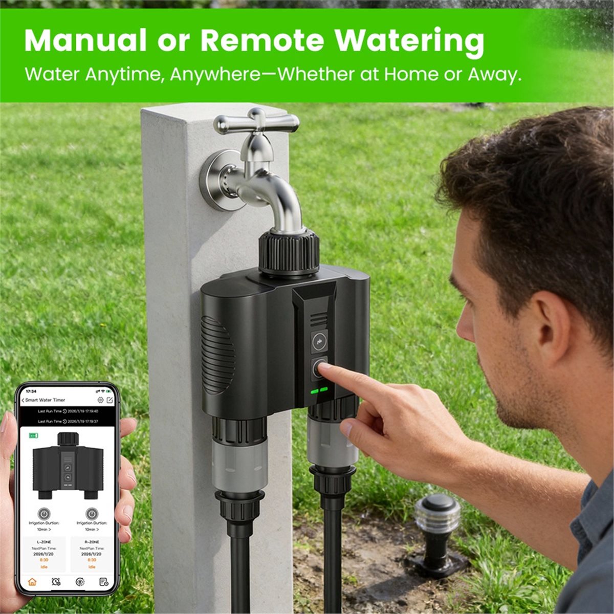 Y17A 1 Set WiFi Water Timer fo - Smart Garden Water Timer recension och pris