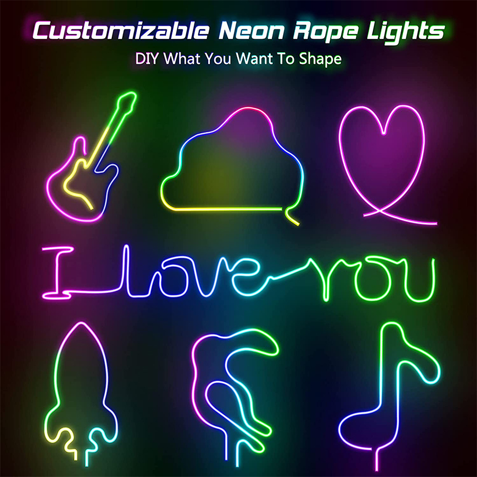 RGBIC LED Neon Strip 12V 96LED - App Smart Garden recension och pris