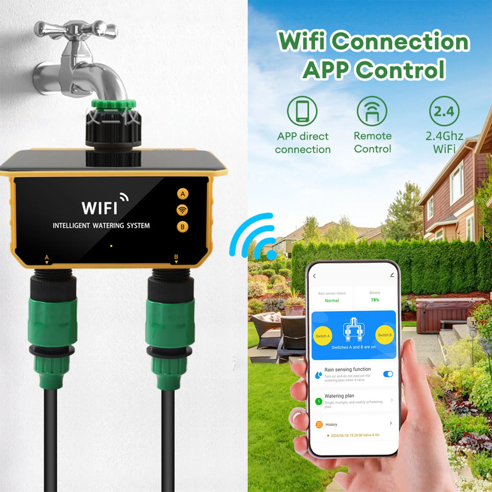 Solar WiFi Smart Irrigation Ti - App Smart Garden recension och pris