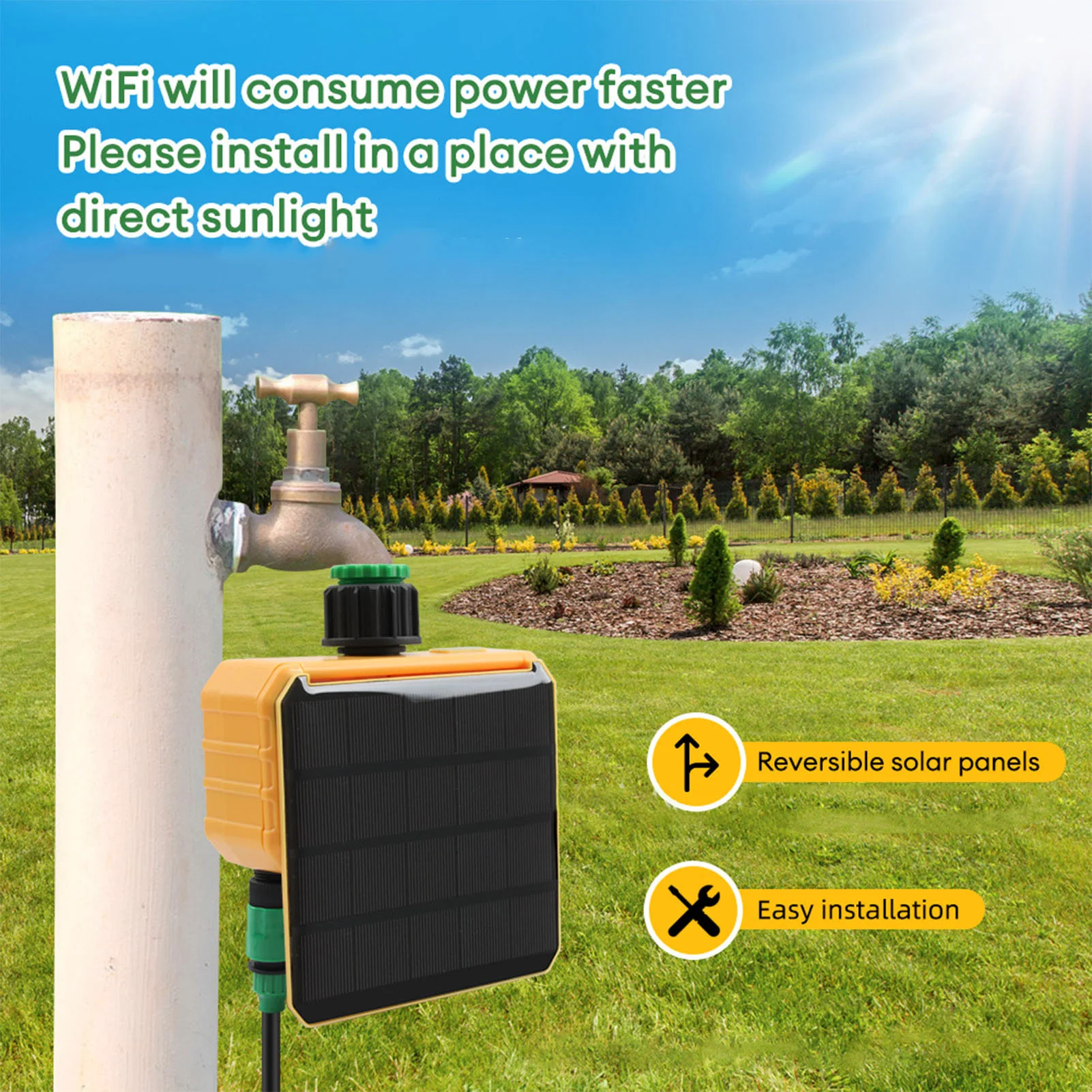 Solar WiFi Smart Irrigation Ti - App Smart Garden recension och pris