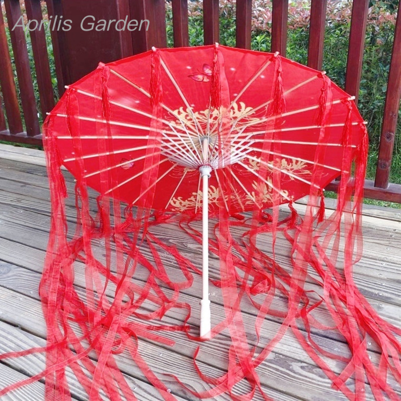 82cm Red Flower Ancient Oil Pa - Smart Garden Umbrella recension och pris