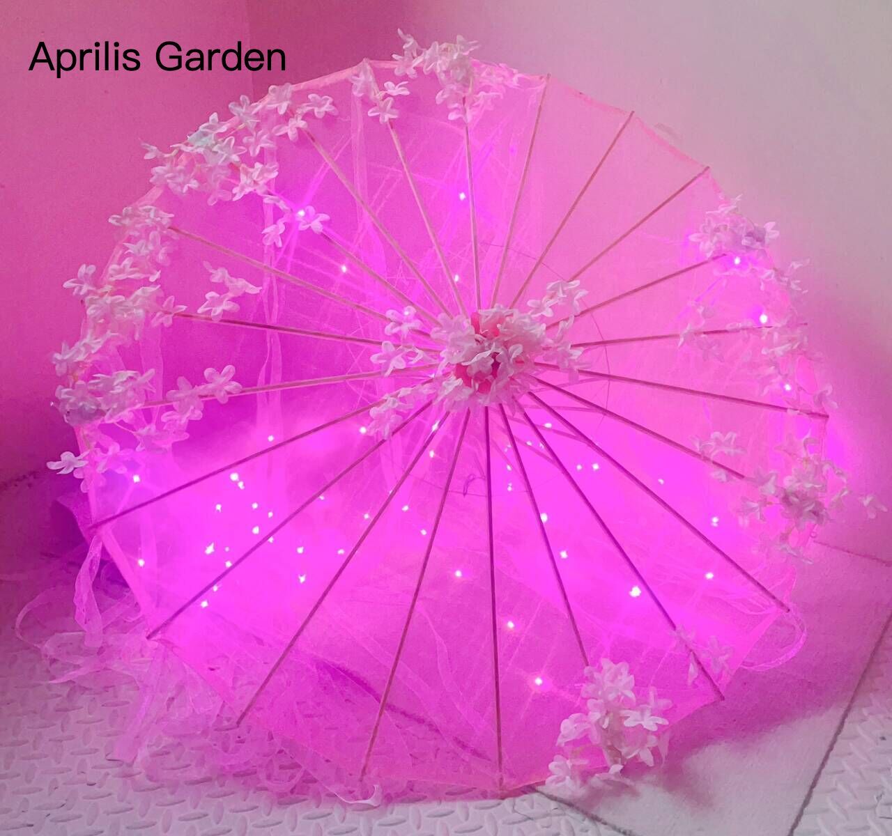 LED Yarn Silk Cloth Lace Decor - Smart Garden Umbrella recension och pris