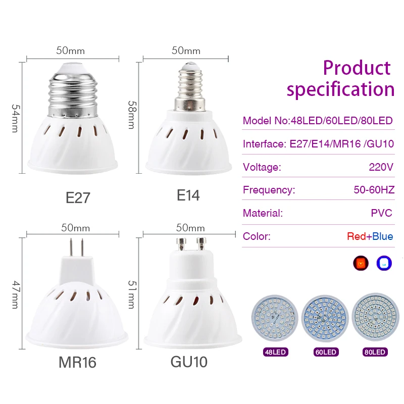 LED Grow Light E14 E27 MR16 GU - Smart Garden Umbrella recension och pris